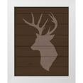 thumbnail image 1 of Robinson, Tamara 12x14 White Modern Wood Framed Museum Art Print Titled - Deer II, 1 of 4