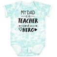 thumbnail image 3 of Inktastic My Dad is a Teacher and a Hero Boys or Girls Baby Bodysuit, 3 of 5