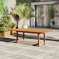 thumbnail image 2 of Amazonia Girona Solid Wood 7 Pieces Extendable Rectangular Patio Dining Set, 2 of 12
