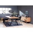 thumbnail image 2 of Modern Scandinavian Wavy Edge Dining Bench with Wlid Oak, 2 of 5