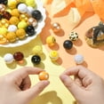 thumbnail image 3 of 50Pcs Random 20mm Autumn Theme Opaque Acrylic Bubblegum Beads Plastic Gumball Loose Beads, 3 of 8