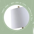 thumbnail image 4 of Acento Lámpara de Mesa Decorativa Escultórica Convertida en Base de Cerámica Contemporánea de 21" con Pantalla Cónica Blanquecina, 4 of 6