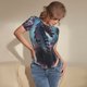 thumbnail image 3 of Balery Urban Mechanical Dragon Body de cuello redondo de manga corta para mujer Tops de manga corta Tops básicos-Medium, 3 of 7