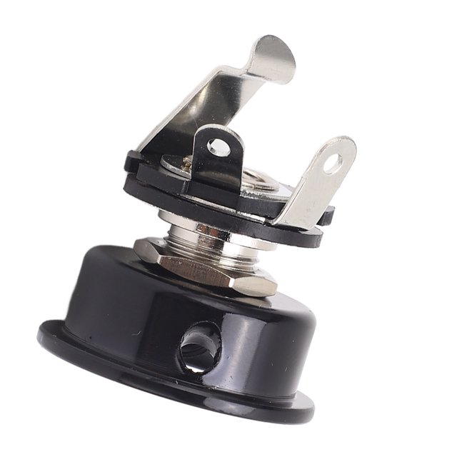 Placa De Conector Para Guitarra Eléctrica, Placa De Conector Para Guitarra, Metal Empotrado, Reemplazo De Salida De 1/46,35 Mm, Fácil Instalación Para Bajo