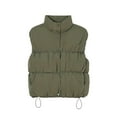 thumbnail image 4 of Maean Puffer Vest for Womens Lightweight Jackets Stand Collar Sleeveless Padded Button Jacket Coat, 4 of 6