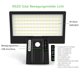 thumbnail image 2 of Luz solar para exteriores, lámpara solar para exteriores de 90 LED, luz solar superbrillante con sensor de movimiento, luz de pared de seguridad, 3 modos, luz de pared de jardín impermeable, batería, 2 of 7