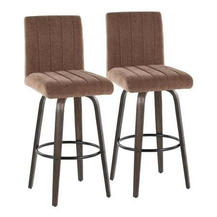 LumiSource Hank 30" Fixed-Height Barstool - Set of  2