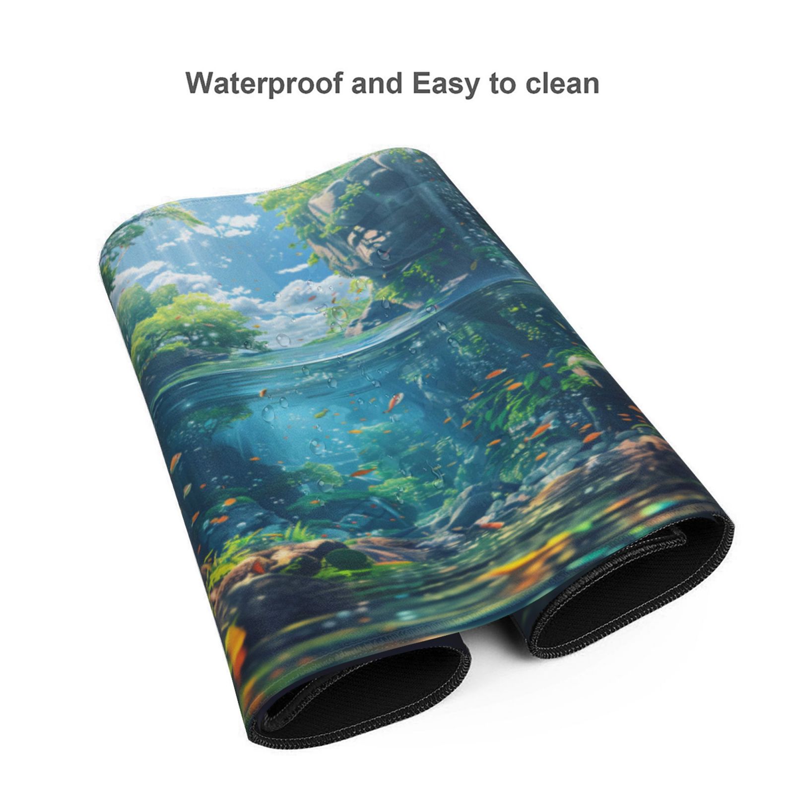 Heluo.Zu XXL Gaming Mouse Pad Ocean Theme 35.4x15.7 photo 7