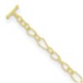 thumbnail image 6 of Auriga Fine Jewelry 18K Yellow Gold Textured Fancy Link 7.5" Bracelet for Women, 6 of 6