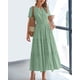 thumbnail image 2 of Vestido casual BTFBM para mujer, verano 2025, cuello en V, maxi con bolsillos, 2 of 9