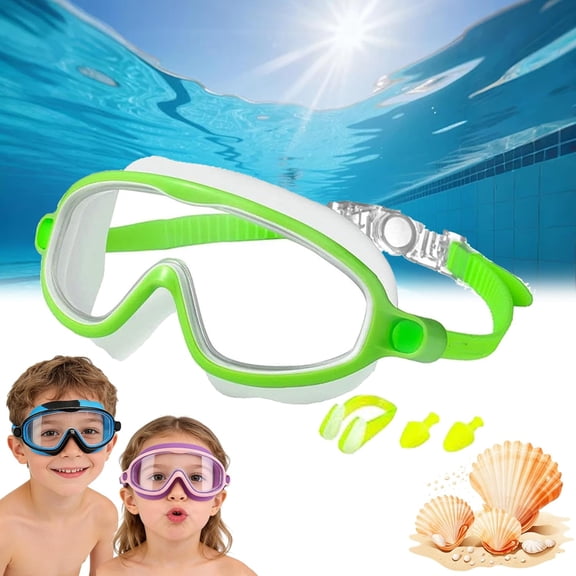 Splashy Eyes Goggles , Anti-Fog UV Protection Kids Swim Goggles with Nose Clip & Ear