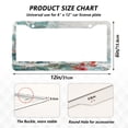 thumbnail image 7 of Aluminum License Plate Frame 2 Pack Car Exterior Accessory Car Tag Holder for Front Rear Plates Cars Decor Elegant Little Robin, 7 of 7