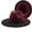 Wine red, variant on Trendy Fedora Hats for Men and Women Wide Brim Felt Hat Dress Panama Hat Two Tone Classic Felt Fedora Hats Adjustable