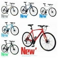 thumbnail image 2 of Adult Hybrid Bike 27 Speed Hybrid Bike Disc Brake 700C Road Bike for Men Women's City Bicycle, 90% Pre-Assembled, Multiple Colors, 2 of 7
