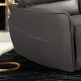thumbnail image 5 of Furniture of America Larchvale Leather Gray Zero Gravity Power Recliner with USB Port, 5 of 5