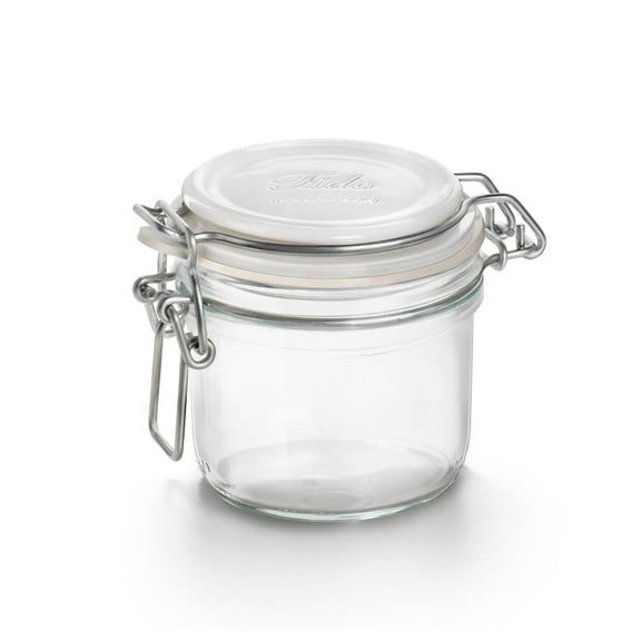 Bormioli Rocco 6.75oz Swing Top Fido Jar | White Top