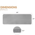 thumbnail image 4 of 1/2-Inch High Density Exercise Yoga Mat with Strap | Multiple Options Gray,Yoga Mat, 4 of 6