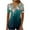 #2-Green, variant on Pntutb Womens Plus Size Summer Tops O-Neck Print Casual Loose Lace Short Sleeve T-Shirt