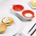 thumbnail image 4 of Cocedor de huevos de dos tazas Escalfador de huevos para microondas Vasos de plástico para escalfar huevos, 4 of 6