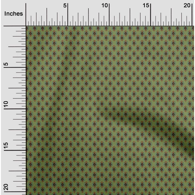 oneOone Cotton Flex Fabric Damask & Floral Block Decor Fabric Printed BTY 40 Inch Wide