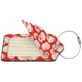 thumbnail image 2 of Cauagu Tomatoes Pattern Luggage Tags,Leather Luggage Tags Personalized Luggage Tag Travel Tags Privacy Cover ID Label for Travel Bag Suitcase-1, 2 of 5