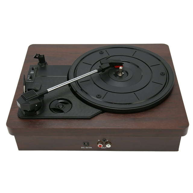 Reproductor de Discos de Vinilo Tocadiscos Vintage de 3 Velocidades Altavoces Estéreo Integrados para Disfrutar del Sonido Entretenimiento Hogar Admite Entrada AUX y Salida