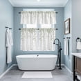 thumbnail image 3 of Sage Green Polka Dot Kitchen Curtains Sets for Windows 24 Inch Length, Abstract Modern Art Dots Watercolor Rod Pocket Window Treatments Tier Curtains and Valances Set for Bedroom/Bathroom, 3 of 8