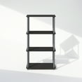 thumbnail image 2 of Furinno Turn-N-Tube 4-Tier Multipurpose Shelf Display Rack, Shelving Unit, Bookcase, Black/Grey, 2 of 6