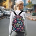 thumbnail image 7 of FORMRS Mini Backpack Purse for Women Quilted Travel Daypack Casual Shoulder Bag, Neon Christmas, 7 of 7