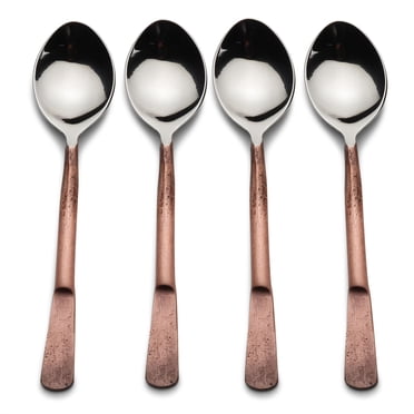 Celia Design Copper Antique Tea/Desert Spoon 4 Pcs. Set