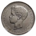 thumbnail image 2 of 1898(98) SG-V Spain Silver 5 Pesetas Alfonso XIII MS-63 NGC, 2 of 3