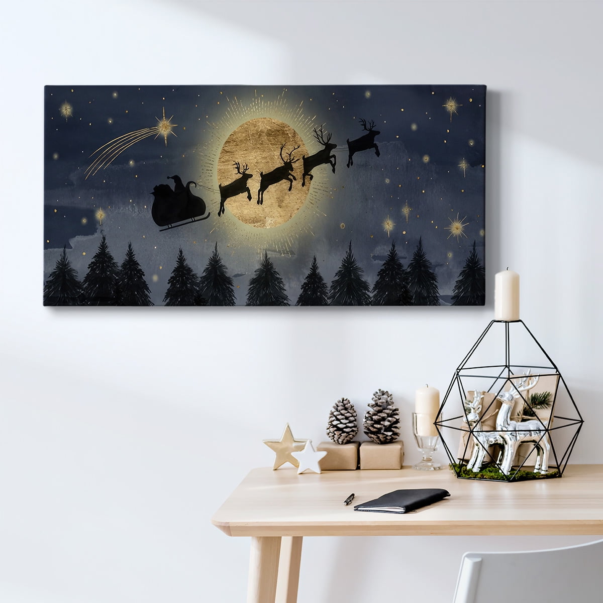 Celestial Christmas Collection D- Gallery Wrapped Canvas