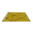 thumbnail image 2 of Ahgly Company Machine Washable Indoor Rectangle Solid Yellow Modern Area Rugs, 2' x 4', 2 of 4