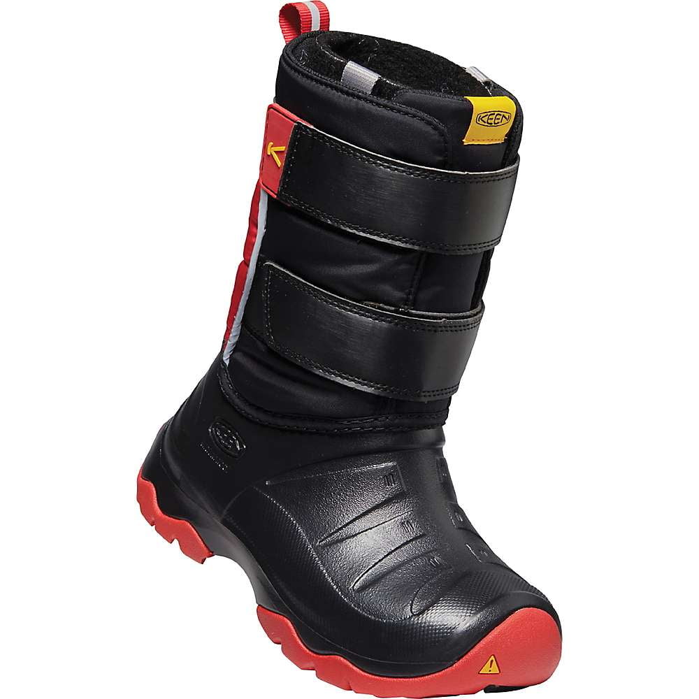 Keen Kids' Lumi II Waterproof Boot - 10 - Black / Red Carpet