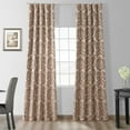 thumbnail image 1 of Astoria Taupe & Mushroom Designer Damask Curtain (1 Panel), Astoria Taupe & Mushroom, 50W X 120L, 1 of 6