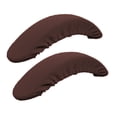 thumbnail image 1 of 1 Pair Stretch Chair Armrest Covers Desk Chair Arm Slip-Cover Coffee, 1 of 7