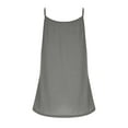 thumbnail image 5 of Penkiiy Womens Pleated Tank Tops Spaghetti Strap Camisole Halter Tops Curved Hem Fashion 2024 L Gray, 5 of 6
