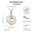 thumbnail image 2 of Crystal Heart Urn Necklace for Ashes Cremation Jewelry with Crystal Memorial Jewelry Gifts for Women for Mom /Mother/Grandmum/Son/Daughter, 2 of 7