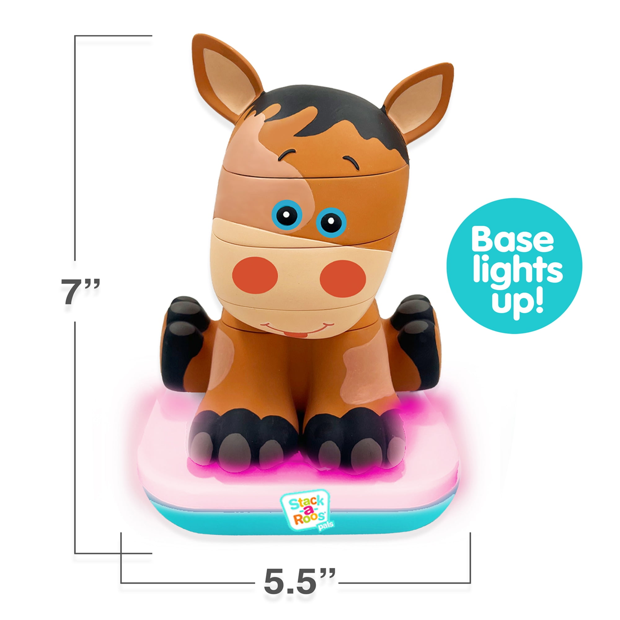 Stack-a-Roos Pals: Baby Horse - Lights & Sounds, Toddlers Ages 12+