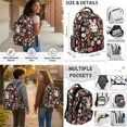 thumbnail image 2 of ZUXONGSY Cute Floral Bunny Print 6 in 1 Back to School Backpack Set with Insulated Lunch Box, Pencil Case, Water Bottle Holder, Keychain & Bookmark, Student Bookbag for Boys Girls Middle School, 2 of 6