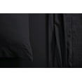 thumbnail image 4 of Sheet Set - 4 Piece 100% Egyptian Cotton, Luxury Soft and 600TC, Deep Pocket of 16 Inch Fitted Sheet, Long Staple & Comfy Sheets with Pillowcases - Black Solid, Twin-XXL Size., 4 of 6