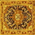 thumbnail image 1 of Ahgly Company Indoor Square Persian Yellow Traditional Area Rugs, 8' Square, 1 of 4
