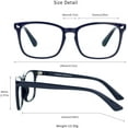 thumbnail image 6 of LifeArt Blue Light Blocking Glasses, Anti Eyestrain, Computer Reading Glasses, Gaming Glasses, TV Glasses for Women Men, Anti Glare (Navy, +2.25 Magnification), 6 of 9