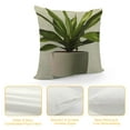 thumbnail image 4 of Chilfamy Summer Tropical Succulent Plant Decor Pillow Cushion Case Cover Natural Pot Culture Throw Pillow Covers Home Decor Pillowcase Decorative Couch Chair Bed 18x18in, 4 of 5