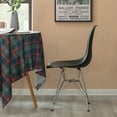thumbnail image 3 of Mid-Century Modern Style Plastic DSW Shell Dining Chair with Metal Legs, White, 3 of 7