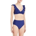 thumbnail image 5 of BCBG Paris Womens Ruched Hi-Waist Bikini Bottom, 5 of 5