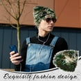 thumbnail image 3 of Distressed Knitted Beanie Fuzzy Winter Hats, Thick Warm Beanies Snow Skull Hats for Women Men Outdoor Ski Knit Cap, 3 of 6