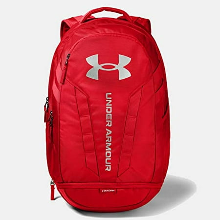 Armour Hustle Backpack, Red (600)/Silver, One Size Fits All | Walmart Canada