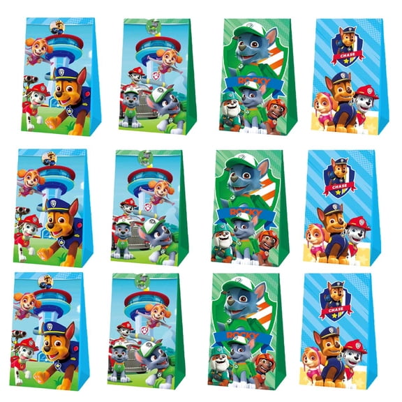 Paw Patrol Boy Goodie Party Favor Candy Bags Birthday Decorations Treat Supplies