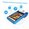 thumbnail image 4 of Riwcyla Handheld POS Receipt Printer Android 8.1 PDA Terminal 1D2DQR 3G WiFi Communication with 5 Inch Touchscreen for Supermarket Restaurant Warehouse Retail Inventory Logistics, 4 of 6